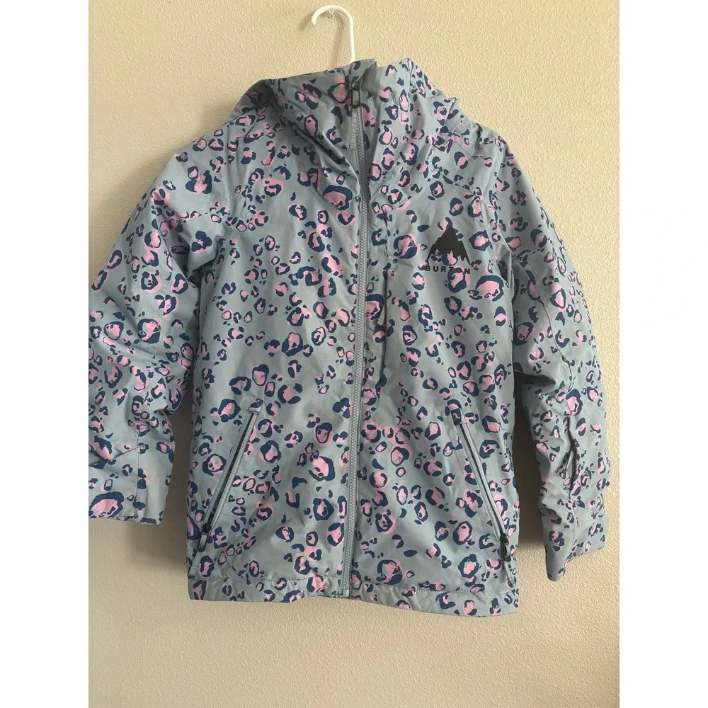 Burton Hillslope 2L Snowboard Jacket Kids Small Blue Insulated Waterproof